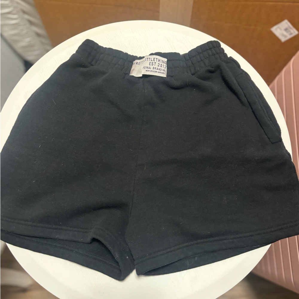 PrettyLittleThing Black Athletic Shorts